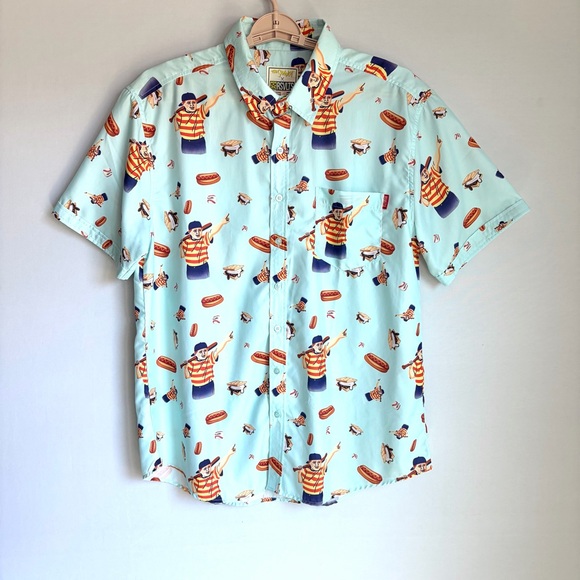 RSVLTS The Sandlot The Great Hambino Men's Sz XL Shirt Kanuflex 90s Summer AOP - Picture 5 of 16